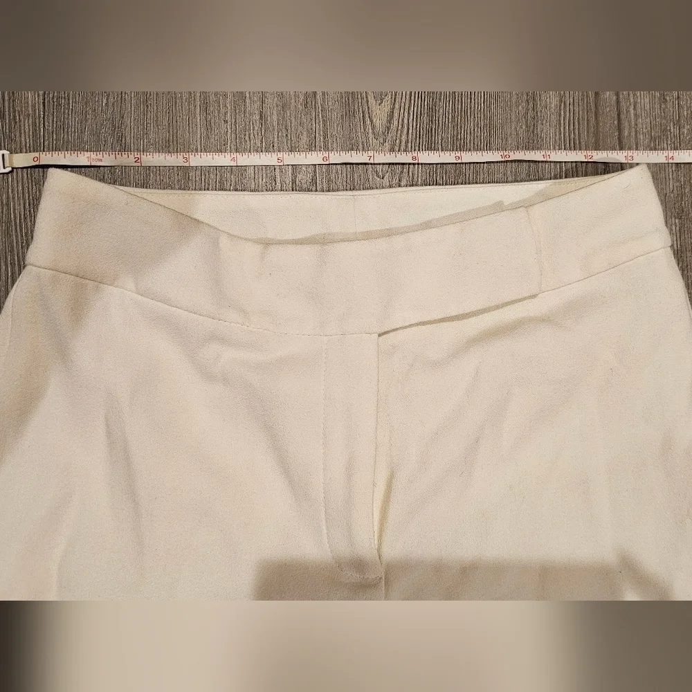 Tahari ASL Women's Cream Wide Leg Career Pants Size 2 - Picture 8 of 10